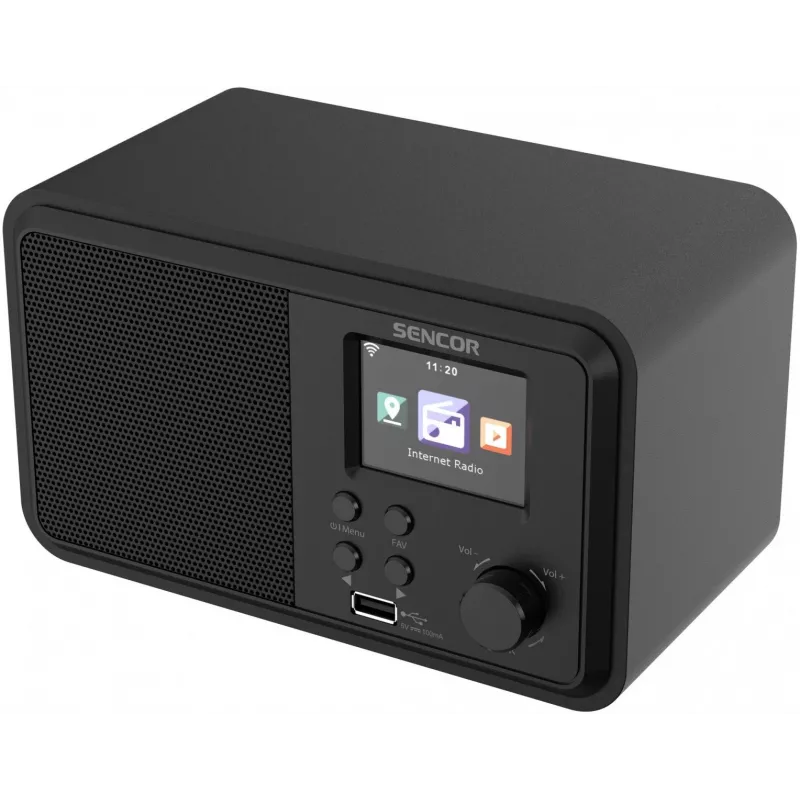 Stolný rádioprijímač SENCOR SIR 5100WDB — 4 W, Wi‑Fi, FM