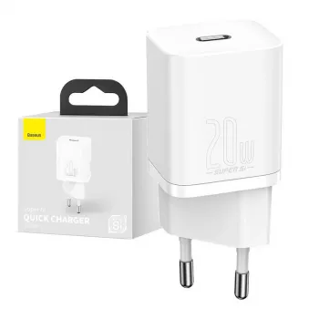 Baseus Super Si smartphone biela AC rýchle nabíjanie interiér