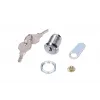 Zámok dverí Extralink ROUND LOCK FOR CABINETS, okrúhly zámok skrine, strieborný