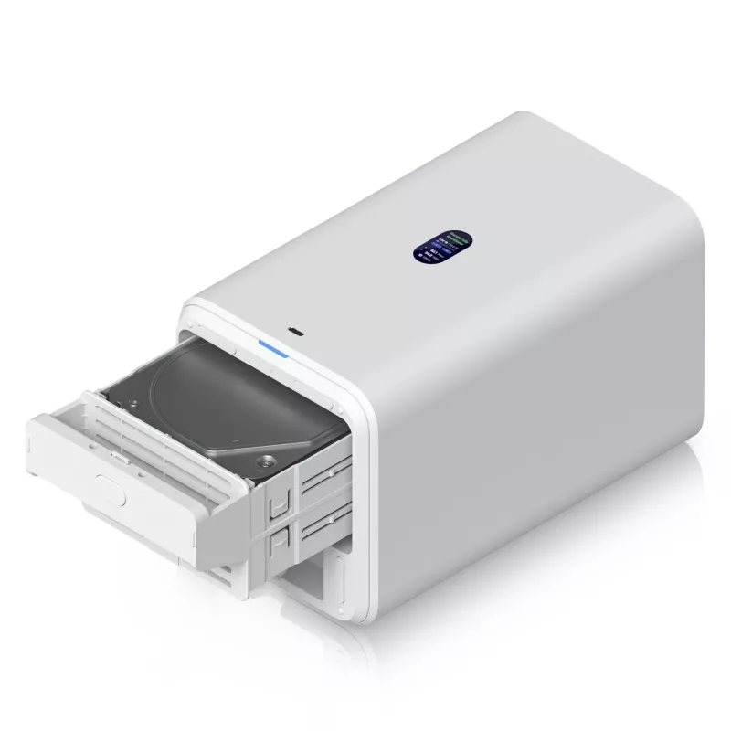 Ubiquiti UNAS-2-W Unifi Nas 2X 3.5 HDD pozície, 2,5 GbE, USB-C, PoE++ adaptér