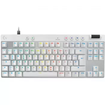 Logitech G PRO X TKL RAPID herná klávesnica, QWERTZ rozloženie, biela (920-013240)