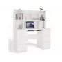 KUBA písací stôl set + Extension Piece, biely