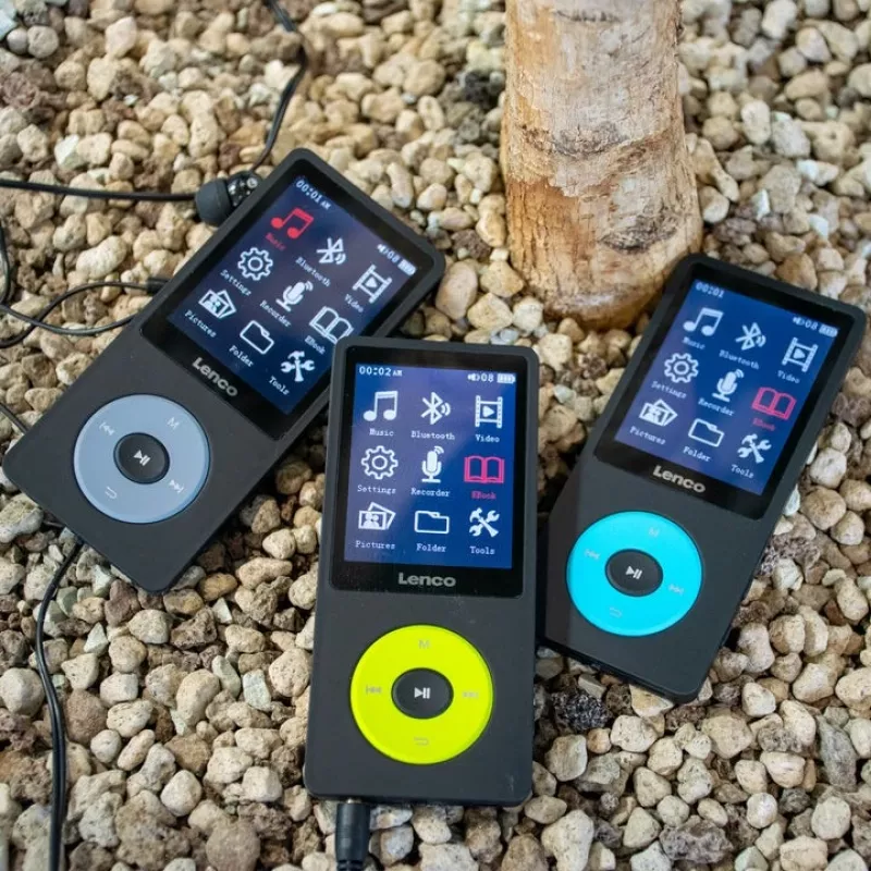 MP3 prehrávač Lenco Xemio-860BU 8 GB čierny modrý LCD 18h prehrávanie