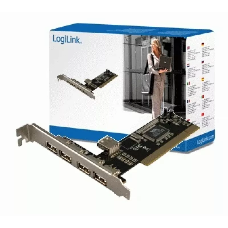 LogiLink PC0028 USB 2.0 PCI karta, 4 externé + 1 interný port