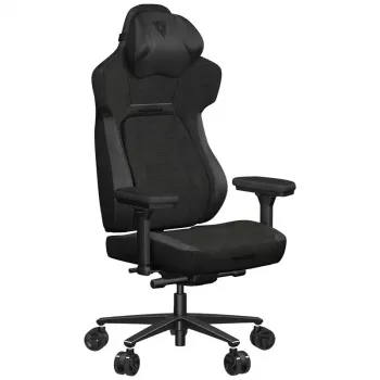 Univerzálna herná stolička Thunder X3 CORE Loft — čalúnené sedadlo a operadlo, výška 134–144 cm, šírka sedadla 55 cm, čierna