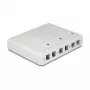 DeLOCK 67052 Keystone nástenné puzdro pre optické moduly, 6-port, biele