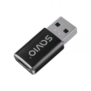 Savio AK-81 video kábel adaptér USB Type-C USB Type-A čierna
