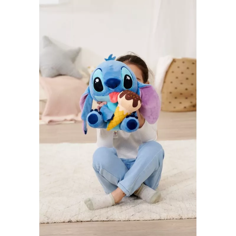 Plüšová hračka SIMBA maskot Stitch zmrzlina 25 cm, originálna mäkká postavička