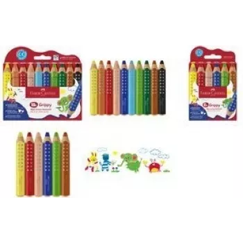 Faber-Castell Grippy farebné ceruzky, rôzne farby, 6 ks