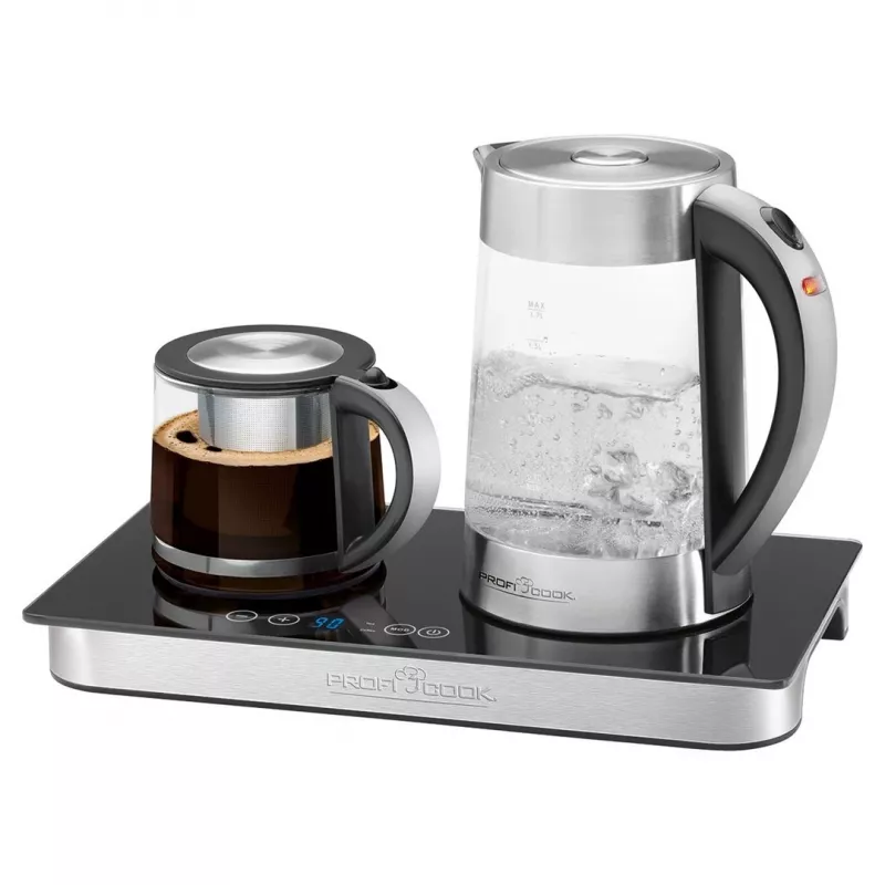 ProfiCook PC-TKS 1056 kanvica 1,7 l čierna, nerez, priehľadná