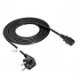 Akyga AK-PC-06A napájací kábel CEE 7/7 na IEC C13, 3 m, čierny