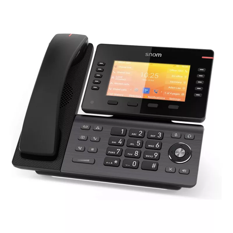 Snom D892M, IP telefón, čierny, stolová/nástenná montáž, Linux, TFT, 12,7 cm (5