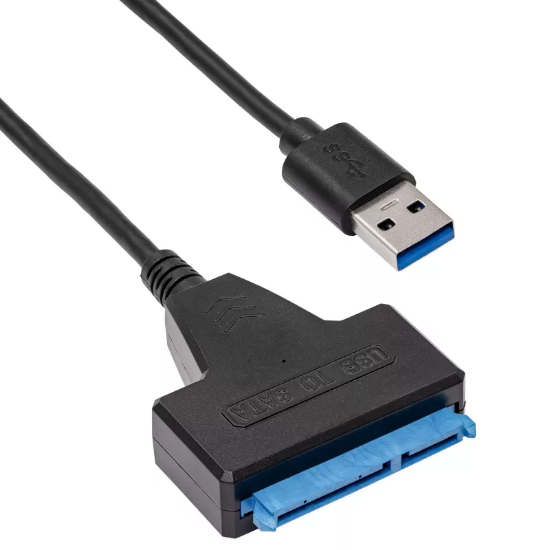 Akyga AK-CA-86 SATA na USB-A 3.0 adaptérový kábel pre 2,5-palcové disky, 0,3 m, čierna