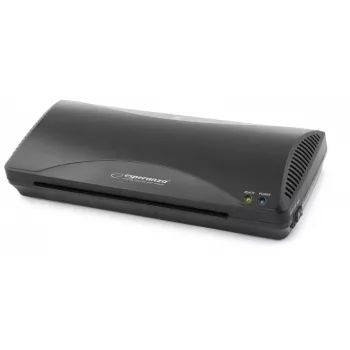 Zariadenie na studenú/teplú lamináciu ESPERANZA EFL001 — A4, max. šírka 24 cm, fólia 80–125 µm, 250 mm/min, hrúbka 0,6 mm