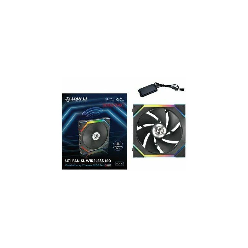 120mm Lian Li UNI FAN SL-INF Wireless ARGB PWM Reverse Blade, čierna