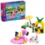 Stavebná hračka LEGO Friends sada 42658 Párty pri bazéne s jednorožcom a plameniakom, figúrky a doplnky