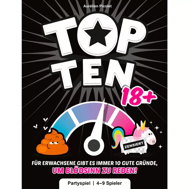 Top Ten 18+, párty hra