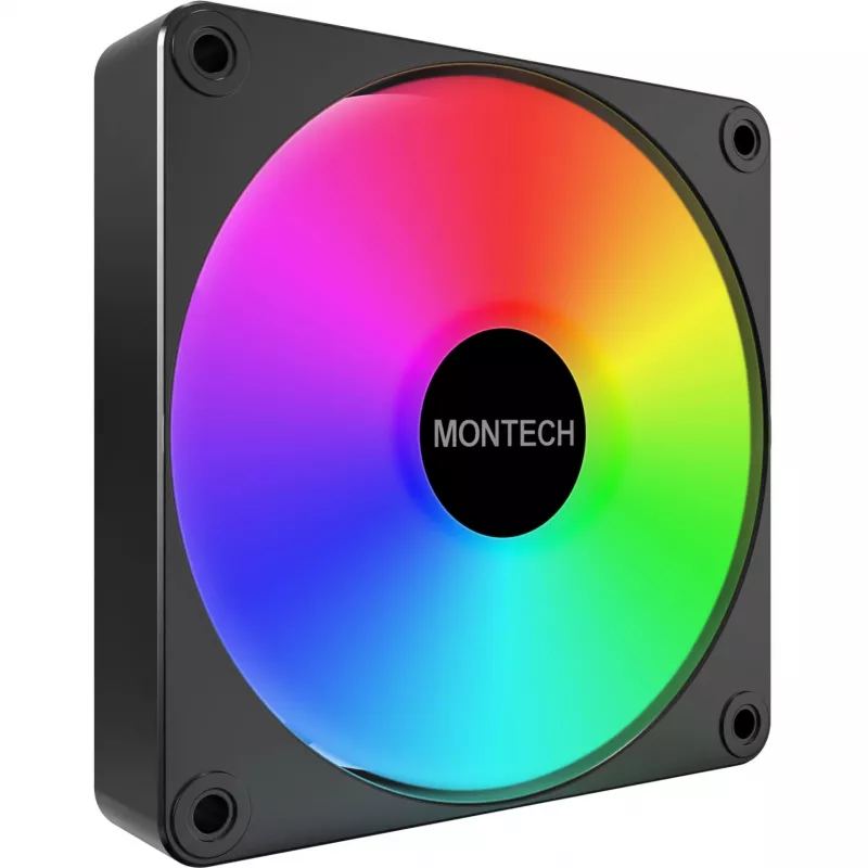 Montech GF120R V2 ARGB modul ventilátora do počítačovej skrine 12 cm čierny 3 kusy