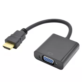Adaptérový kábel VGA na HDMI TB AKTBXVAHMVGAF15 15 cm, VGA (konektor samica) na HDMI (konektor samec)