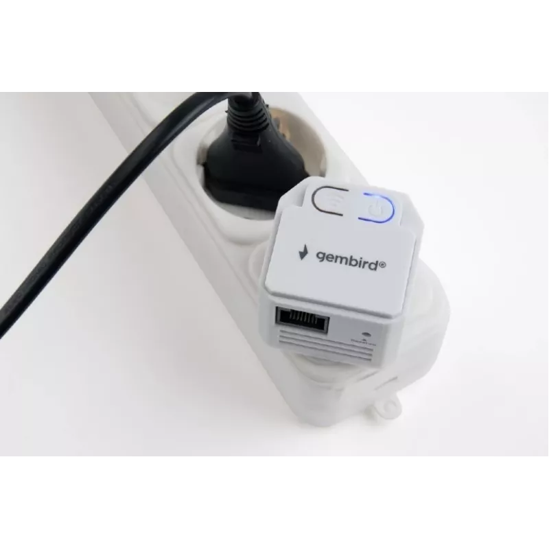 Sieťový opakovač Gembird WNP-RP300-03, 300 Mbit/s, 2,4 GHz, 3 dBi interná anténa, 1x RJ-45