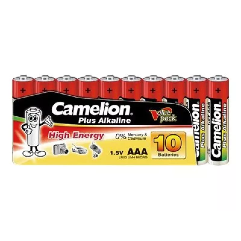 Alkalické batérie AAA CAMELION LR03 1170 mAh — balenie 200 ks