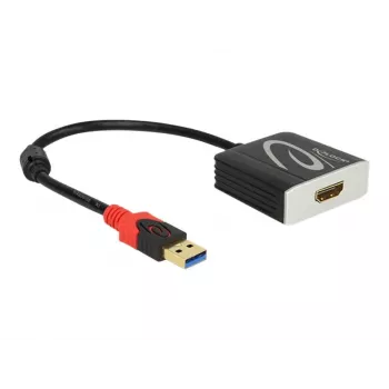 Videokábel adaptér DeLOCK 62736 USB Type-A na HDMI 0,2 m čierny