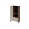 Knižnica Cama Meble ALMERA Cama 4, orech/cashmere, 90×42×165 cm