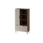 Knižnica Cama Meble ALMERA Cama 4, orech/cashmere, 90×42×165 cm