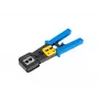 Lanberg NT-0204 krimpovacie kliešte na priechodné konektory RJ45, RJ12, RJ11, čierno-modré