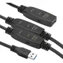 Kábel predlžovací USB 3.0 AF – AM, 20 m