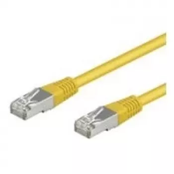 Wentronic Goobay CAT 5e patch kábel, F/UTP, žltá, 3 m - CCA medená zmes (50167)