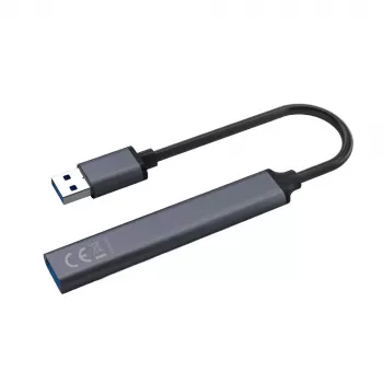 USB hub SAVIO AK-70, 7-portový USB 3.0, 4 použiteľné porty, USB Type-A host, 5 Gbit/s prenos, záruka 2 roky