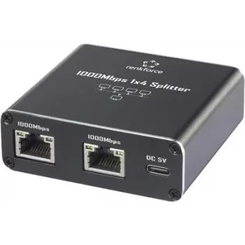 Renkforce RF-GES-400 sieťový switch RJ45 4 port USB napájanie (RF-6739680)