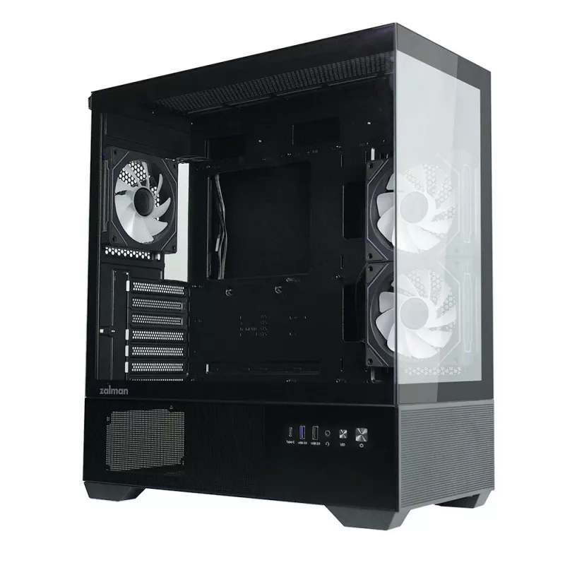 PC skriňa CHRONIX V2 Mid Tower ARGB ventilátory x3 čierna