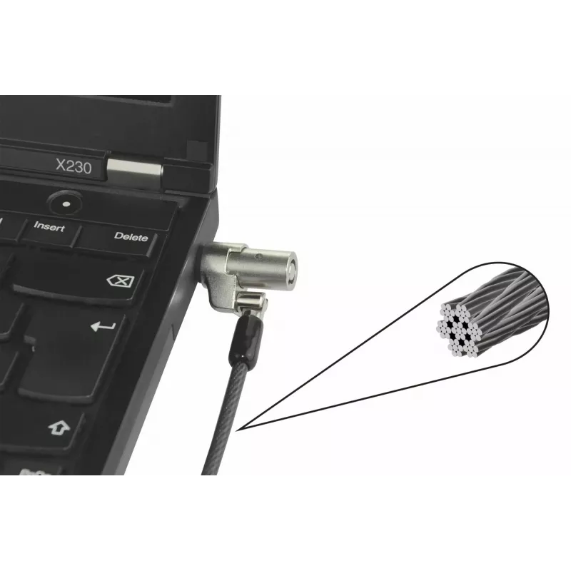 Káblový zámok DICOTA D31540 čierny 2 m