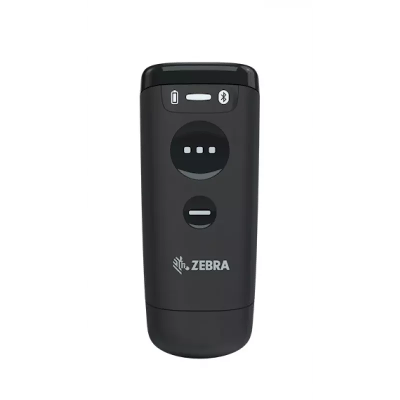 Ručný čítač čiarových kódov Zebra CS60 1D/2D LED bezdrôtový IP65 čierny, Bluetooth/USB, dosah 100 m, 83 g