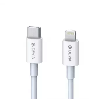 USB-C na Lightning kábel Devia Smart Series PD 18W – biely, MFi certifikovaný