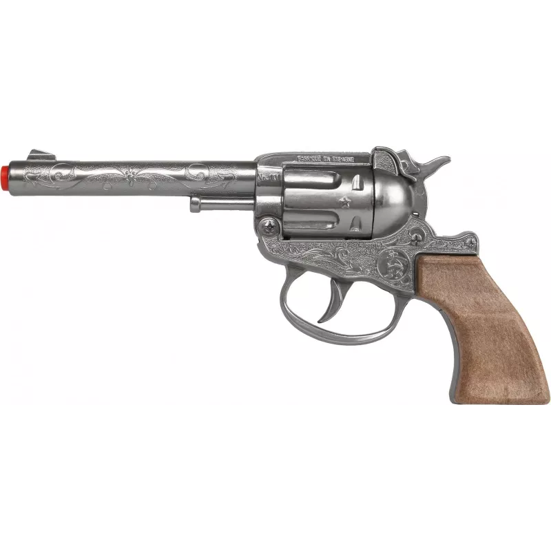 Kovový kovbojský hračkársky revolver Gonher 8-ranný model 239842