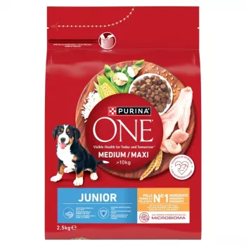 PURINA ONE MED/MAX Junior Kuracie mäso a ryža 2,5kg