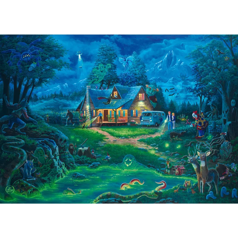Schmidt Spiele Puzzle Zac Kinkade The Haunted House 1000 dielikov, hotová veľkosť cca 68 x 48 cm