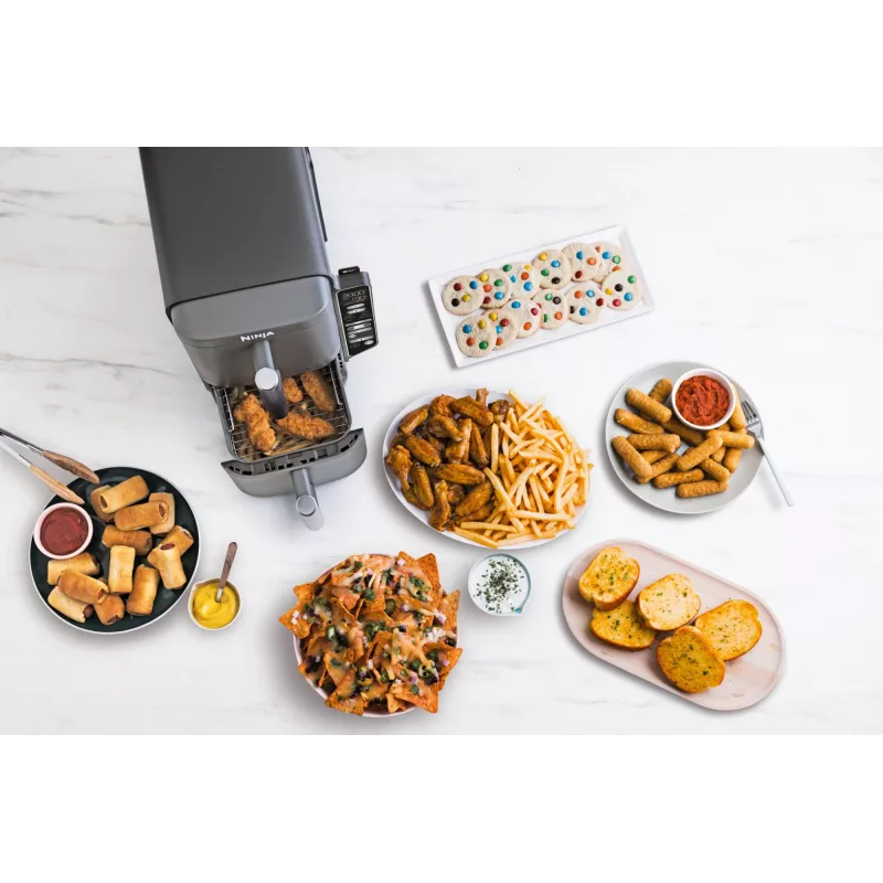 Ninja Double Stack XL teplovzdušná fritéza 2 priehradky s teplotnou sondou SmartCook 9,5 L SL451EU