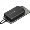 Powerbank 20 000 mAh, integrovaný USB-C kábel 13 cm, 30 W (čierna, 20 Ah, 1x USB-A, 2x USB-C, PD, QC)