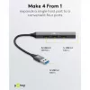 Goobay USB hub 74456 Type-A 5000 Mbit/s svetlosivý