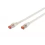 DIGITUS Professional - Patch kábel - RJ-45 (M) na RJ-45 (M) - 10,0 m - SFTP - CAT 6 - IEEE 802.3 - bezhalogénový, liaty, odolný proti zlomeniu - biely (DK-1644-100/WH)