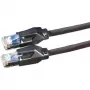DTWYLER patch kábel Cat.6 trieda E S/FTP CU 7702 flex LSOH Hirose TM21 čierny 2m