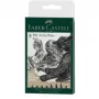Faber-Castell Pitt Artist Pen 167158, čierne, 8 ks