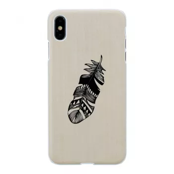 Puzdro na smartphone man and wood pre iPhone XS Max – Indian White