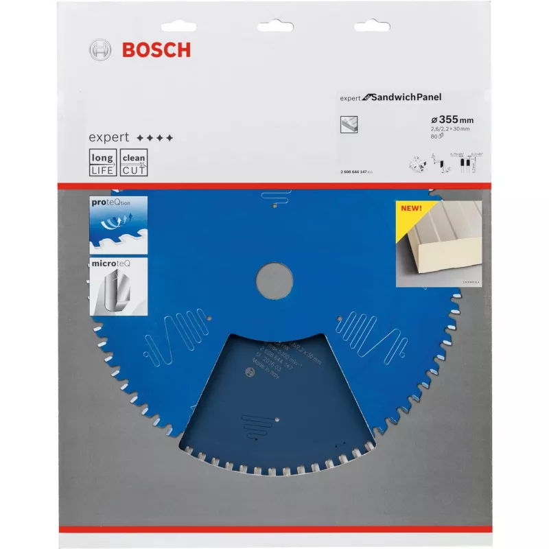 Bosch Expert for Sandwich Panel pílový kotúč 355 mm, 80 zubov, otvor 30 mm, 2608644147
