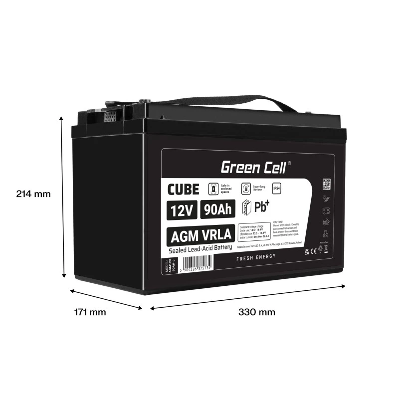 Batéria AGM VRLA 12V 90Ah IP54