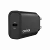 CANYON OnCharge 30CL 30 W PD nástenná nabíjačka 1-násobná EU konektor čierna